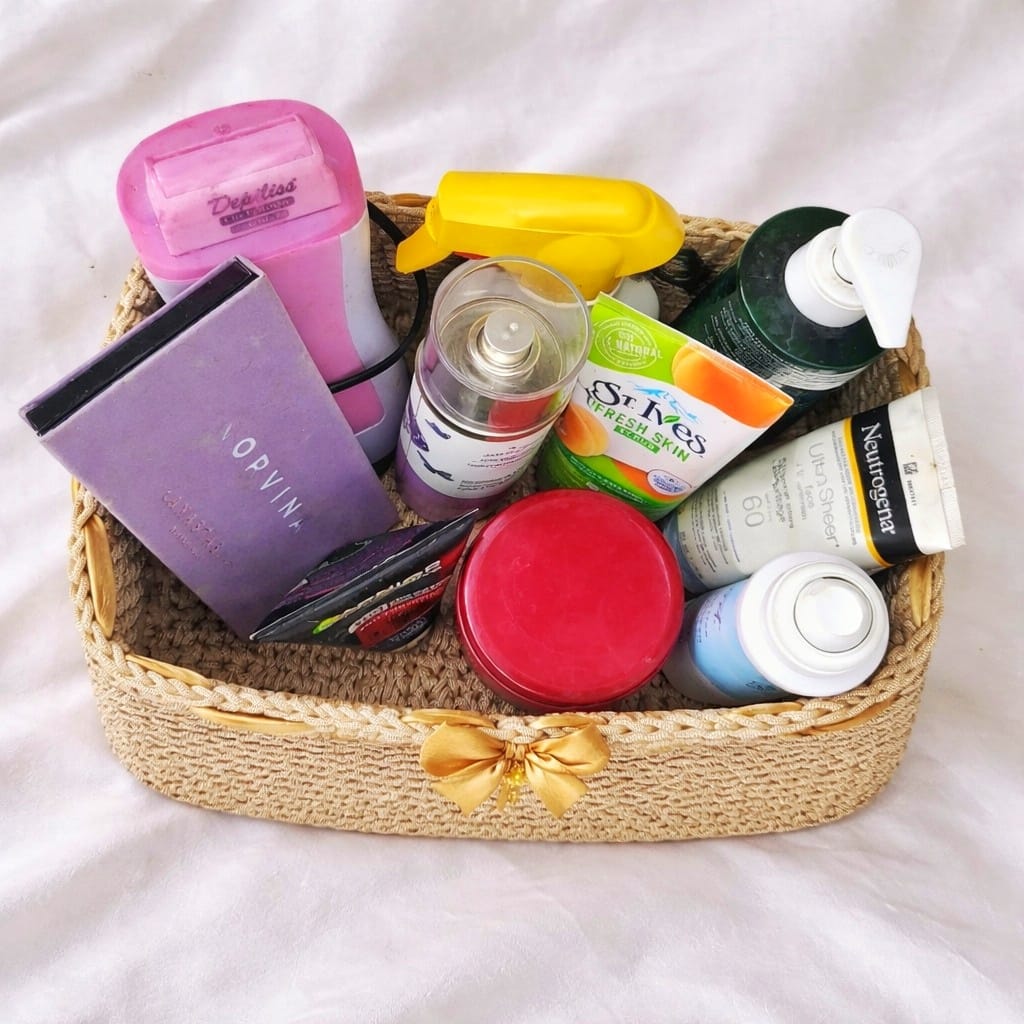 1 pièce panier rectangle avec ruban