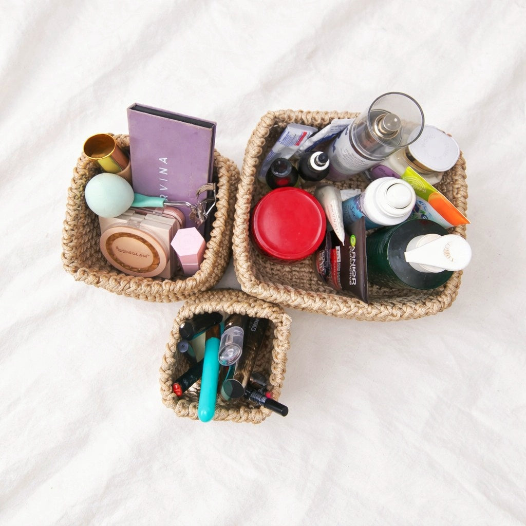 pack 3 pièces simple panier carré