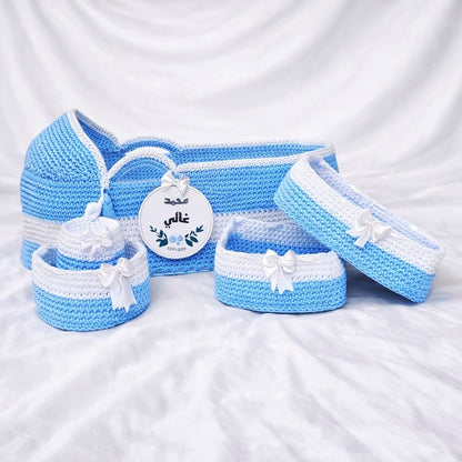 Lit de garçon avec " 4 paniers et le nom "