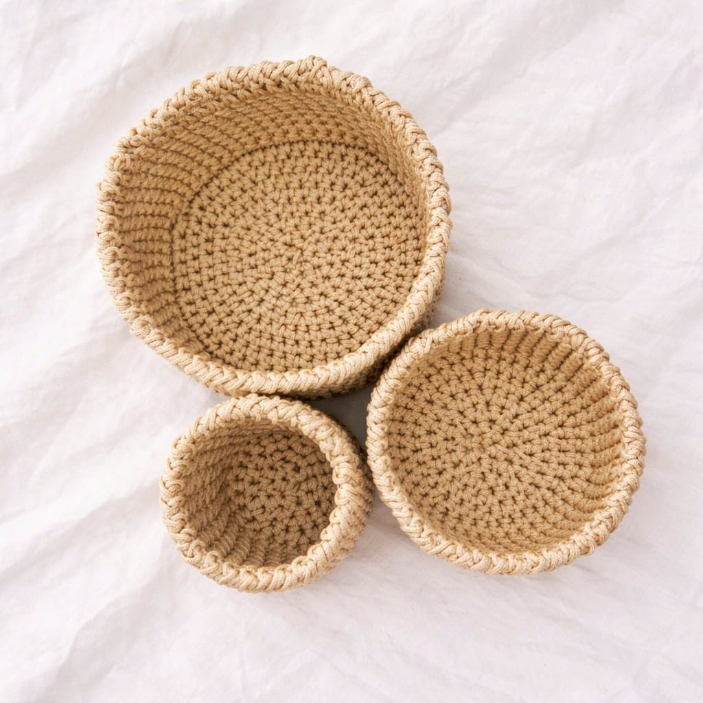 pack 3 pièces simple panier rond